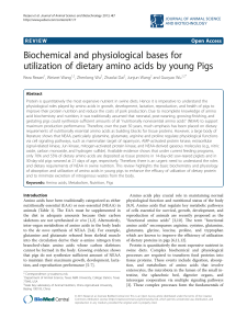 Biochemical and physiological bases for utilization