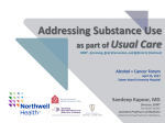 Addressing Substance Use as Part of Usual Care