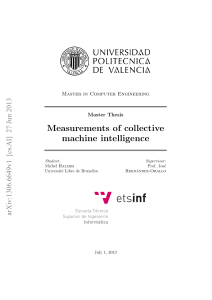 Measurements of collective machine intelligence
