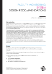 Facility Monitoring System Design Recommendations