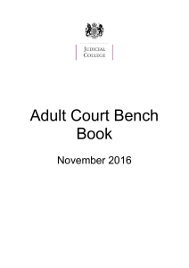 Adult Court Bench Book - Courts and Tribunals Judiciary
