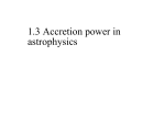 1.3 Accretion power in astrophysics