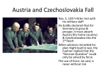 Austria and Czechoslovakia Fall