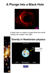 A Plunge Into a Black Hole
