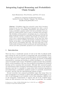 Integrating Logical Reasoning and Probabilistic Chain Graphs