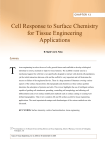 Chapter 13: Cell Response to Surface Chemistry for Tissue