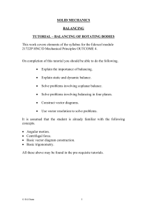 SOLID MECHANICS BALANCING TUTORIAL