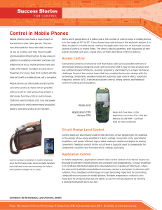 Control in Mobile Phones