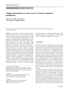 Global measurement of water waves by Fourier transform