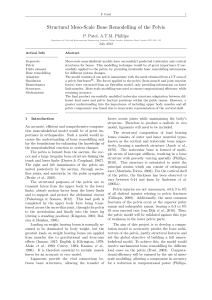 Structural Meso-Scale Bone Remodelling of the Pelvis