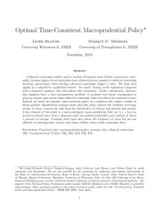 Optimal Time-Consistent Macroprudential Policy