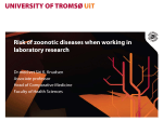 Risk of zoonotic diseases when working in laboratory research