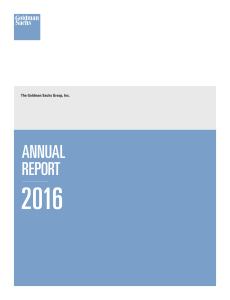 annual report - Goldman Sachs