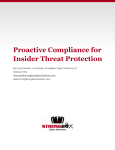 Proactive Compliance for Insider Threat Protection