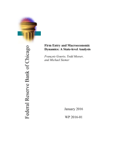 Firm Entry and Macroeconomic Dynamics: A State