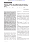 An in vitro study on the compatibility and precipitation of a