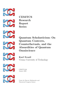 Quantum Scholasticism: On Quantum Contexts, Counterfactuals