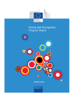 Progress Report on Bosnia and Herzegovina