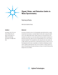 Signal, Noise, and Detection Limits in Mass