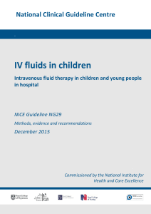 IV fluids in children