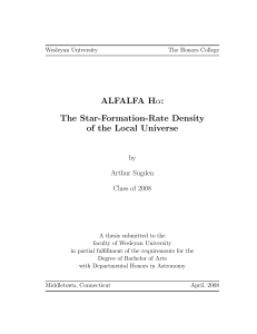 ALFALFA H-alpha: The Star-Formation-Rate Density