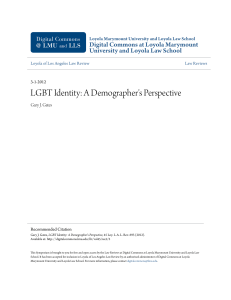 LGBT Identity: A Demographer`s Perspective