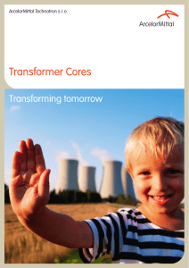 Cagalogue Transformer Cores - ArcelorMittal Technotron sro