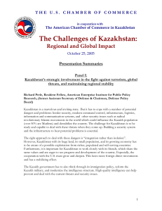 The Challenges of Kazakhstan