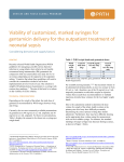 Viability of Customized, Marked Syringes for Gentamicin