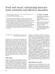 relationship between food, serotonin and affective