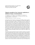 Magnetic anomalies in East Antarctica: application to definition of