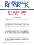 US Energy, Steel Benefit Each Other