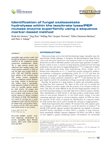 Identification of fungal oxaloacetate hydrolyase within the