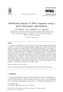 Multifractal analysis of DNA sequences using a novel chaos
