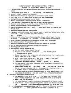 questions for the endocrine system chapter 16