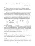 Properties of an Enzyme: Acid Phosphatase