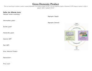 Gross Domestic Product