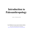 Introduction to Paleoanthropology