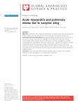 Acute myocarditis and pulmonary edema due to scorpion sting