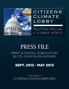 Climate change - Citizens` Climate Lobby