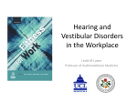 Hearing and Vestibular Disorders in the Workplace