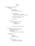 BIOL 424 Muscle 1 I. Contractile Structure of Skeletal