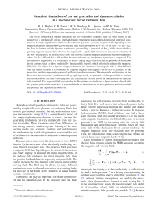 Numerical simulations of current generation and dynamo excitation