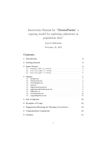 Instruction Manual for “ChromoPainter: a copying model for