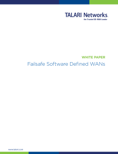 Failsafe Software Defined WANs