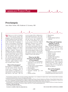 Preeclampsia - Circulation