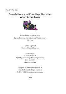 Correlations and Counting Statistics of an Atom Laser