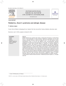 INTERNATIONAL MEDICAL REVIEW ON DOWN`S SYNDROME