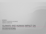 climate and human impact on ecosystems