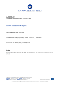 Lidocaine/Prilocaine Plethora : EPAR - Public - EMA